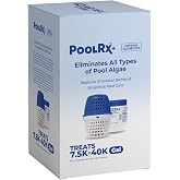 PoolRx+ Mineral Algaecide Unit + Booster Combo, Treats 7.5K-40K gallons for up to 6 Months, New Formula with Silver.
