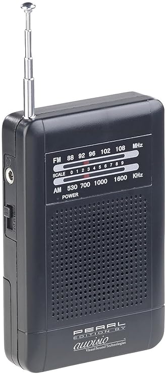 PEARL Mini Radio: Analoges Taschenradio TAR-202 mit UKW- und MW-Empfang (Batterie Radio)