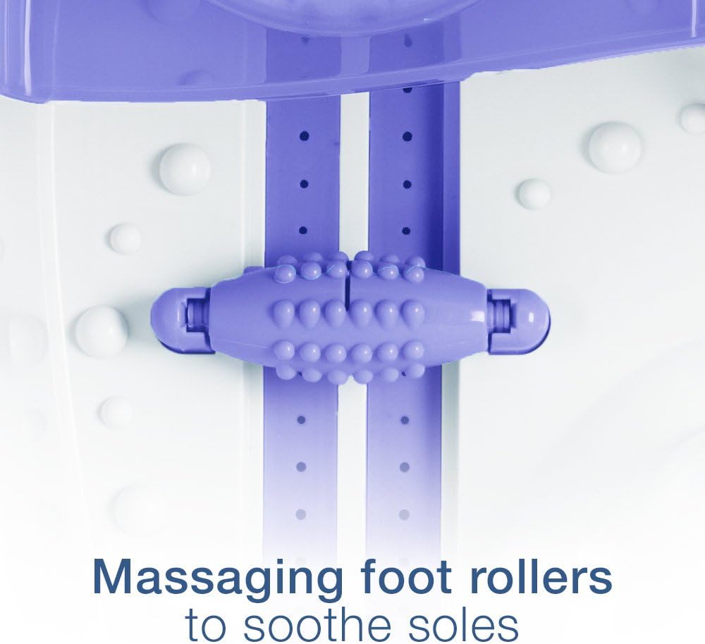 Conair Waterfall Pedicure Foot Spa with Lights, Bubbles, Massage Rollers : Beauty