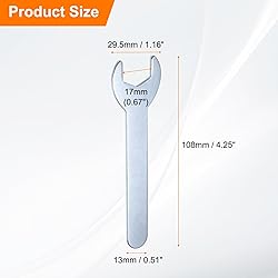 HARFINGTON 10pcs Small Wrench 17x108x2mm Metric