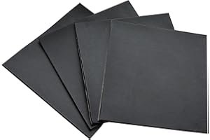 ZSUCUN 4 Pieces Adhesive Foam Padding 1/8 in Thick X 6 in X 6 in, Anti Vibration Pads, Closed Cell Foam Pads for Anti-Slip, Shock Absorption