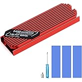 ASTARON M.2 SSD Heatsink 2280 Thin Cooler with Nano Thermal Pads (0.5mm-1mm) NVME M2 Thermal Pad Double-Sided Heat Sink for P