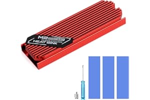 ASTARON M.2 SSD Heatsink 2280 Thin Cooler with Nano Thermal Pads (0.5mm-1mm) NVME M2 Thermal Pad Double-Sided Heat Sink for P