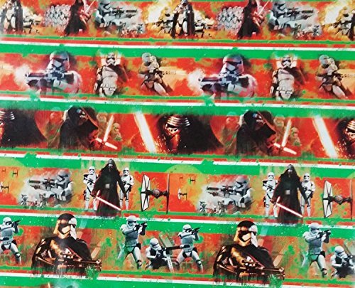 New Disney Star Wars VILLAINS Darth 70 sq ft Wrapping Paper