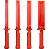 QWORK Plastic Chisel Scraper Set, 3/4", 7/8", 1", 1-1/2" Chemical Resistant Scraper Tool, No-marring Plastic Chisel Set for Removes Debris, Adhesives, Film, Paint