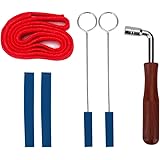 Kit Accordeur Piano 6 Pièces - Marteau En L, Bande Tempérament, Sourdines Caoutchouc - Pour Réglage Et Entretien