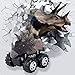 Oiuros Pull Back Dinosaur Cars, Dinosaur Cars Toys with Big Tire Wheel for 3-14 Year Old Boys Girls Creative Gifts, 6-Pack