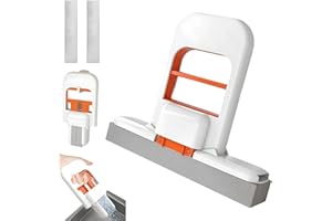 Mini Mop, Upgrade Mini Foldable Desktop Mop,Sponge for Small Spaces, Wet and Dry Use Cleaning System Small Mops for Bathroom 