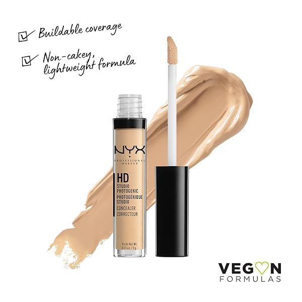 NYX PROFESSIONAL MAKEUP HD STUDIO PHOTOGENIC CONCEALER WAND, MEDIUM COVERAGE – BEIGE