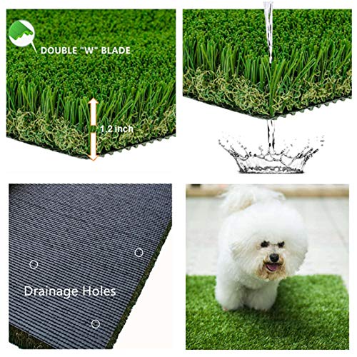 MTBRO Dog Grass Pee Pad, 40in X 28in X 1.2in Dog Potty Grass, Outdoor