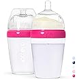Inttero 9oz Formula Dispenser Anti-Colic Baby Bottles - 2 Pack/Medium Flow (Modern Pink) — Everyday Baby Essential — Formula Bottle — Biberones para Bebes — PopYummy Mixie — Easy Baby Brezz