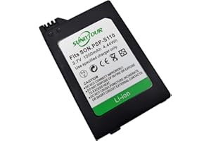 PSP-S110 Battery, 1 Pcs PSP-S110 PSP S110 Battery for PlayStation PSP2000 2001 2002 2003 2004 2005 2006 2008 3000 3001 3002 3