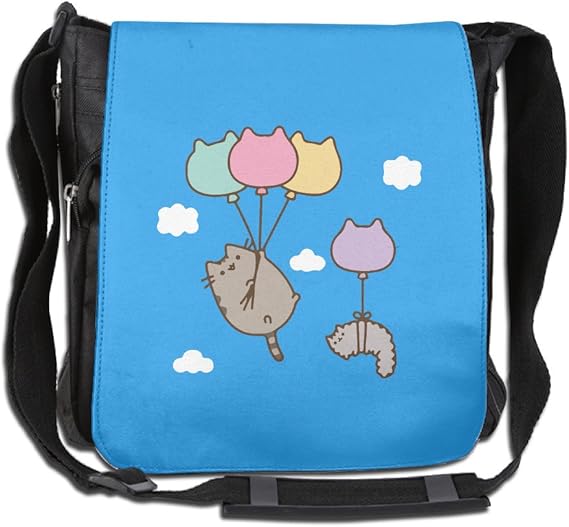 Amazon Co Jp A Fun 個性カバン メッセンジャーバッグ ショルダーバッグ 斜めがけ 縦式鞄 プシーン キャット 可愛い猫 ねこ 風船 服 ファッション小物