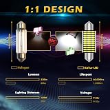 KATUR Festoon LED Bulbs 41mm 42mm 6000K Canbus Error Free 4pcs White view 5