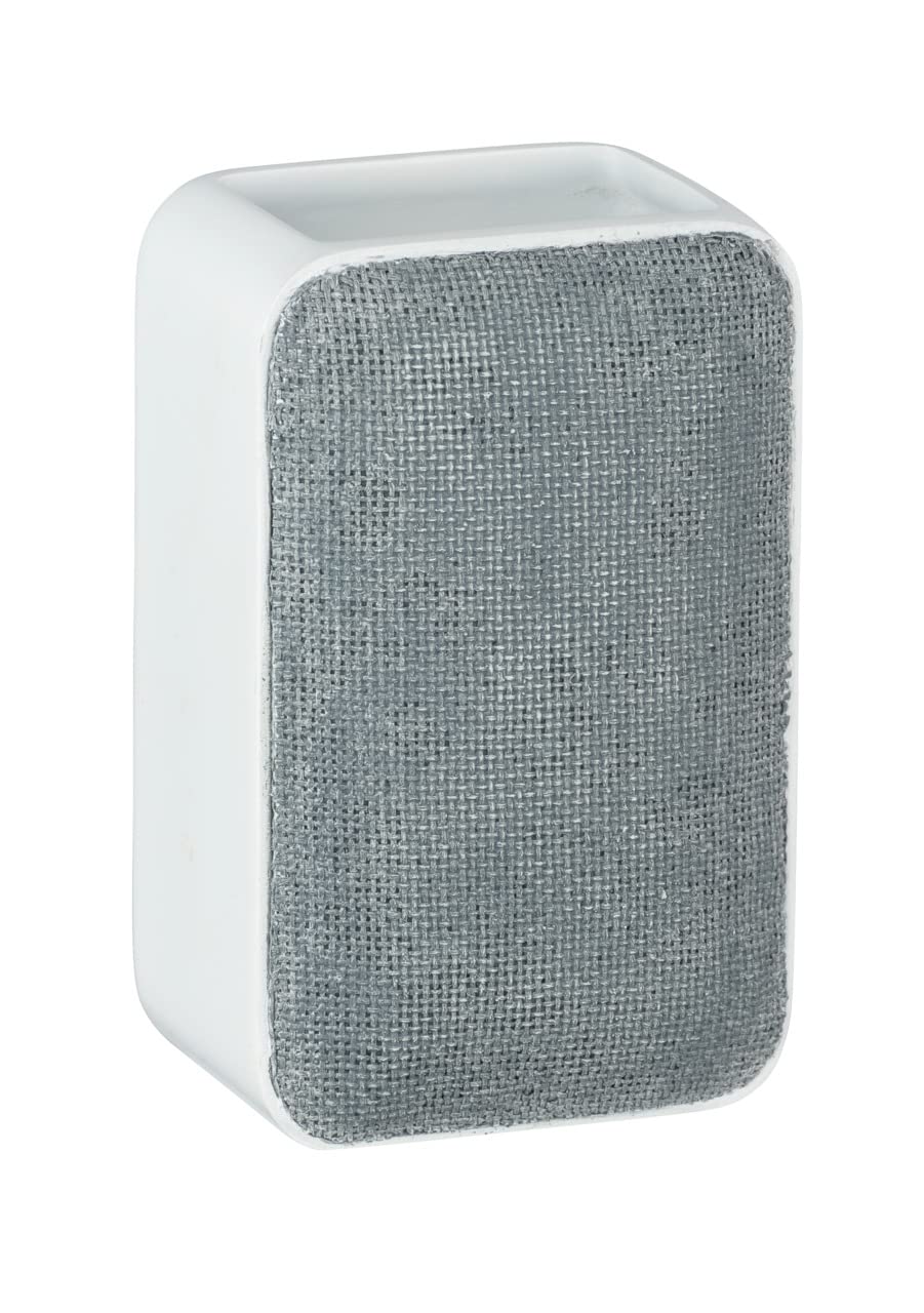 WENKO Ambila 23756100 Toothbrush Cup Polyresin, 7, 5 x 12 x 6, 5 cm, Grey