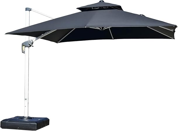 Amazon Com Purple Leaf 10 Feet Double Top Deluxe Square Patio