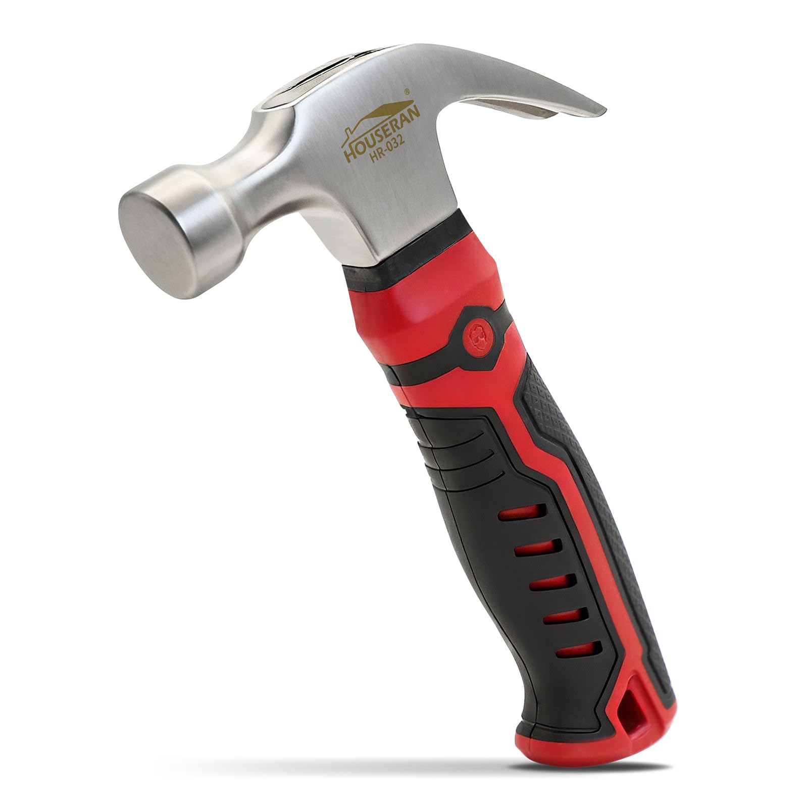 HOUSERAN Small Hammer 12oz, Claw Hammer for Women, Red