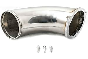 GXP Polished High Flow Intake Elbow Turbo Inlet Horn Compatible with 2001-2004 Chevy/GMC 6.6L LB7 Duramax Diesel