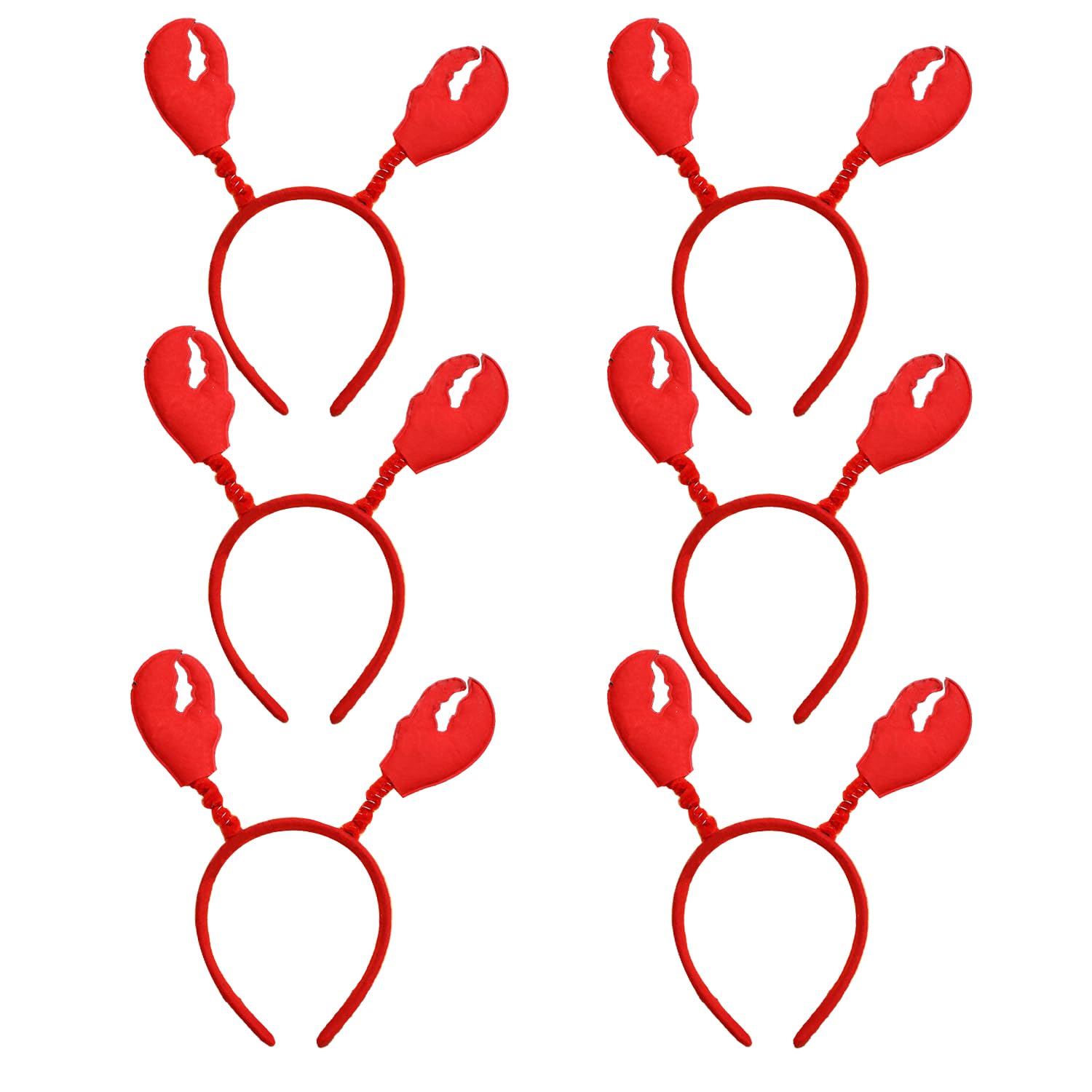 HIXNUG 6Pcs Crab Claws Headwear - Lobster & Crayfish Claws Costume Accessories