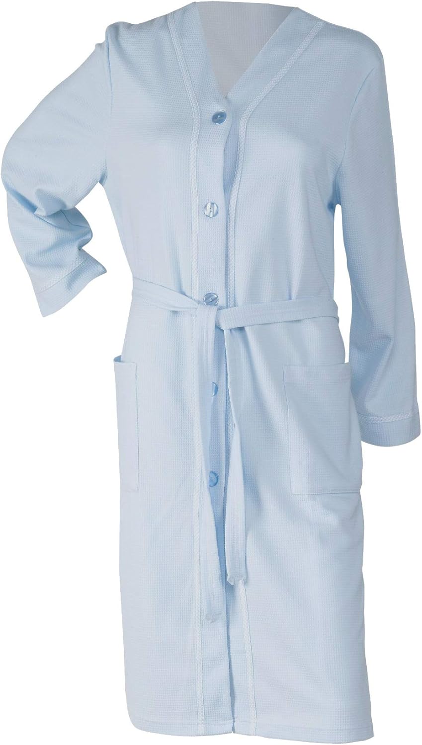 button down dressing gown