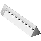 Coitak 6 inch Optical Glass Triangular Prism, Crystal Triangular Prism | Teaching Light Spectrum Physics, Photo Photography Prism Tool