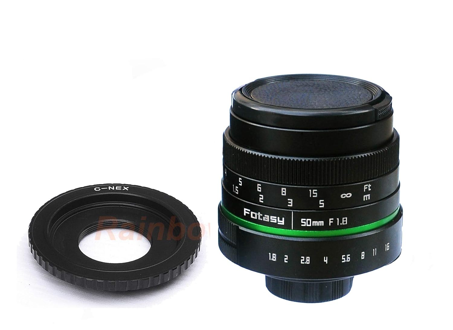 Amazon.com : Fotasy 50mm F1.8 APS-C Manual Lens & C-NEX Adapter Ring for  Sony E-Mount NEX Mirrorless Camera : Camera & Photo