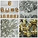 Mixed Dread Lock Dreadlocks Gold and Silver Plated Beads Metal Cuffs Hair Decoration Filigree Tube 6mm 24 Pcs