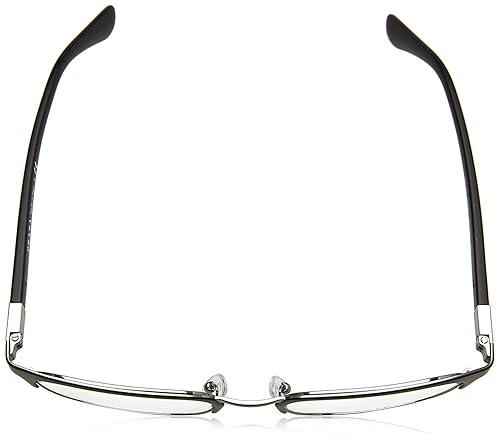 Prada Heritage PR 54TV 1BO1O1 Matte Black Metal Rectangle