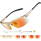 BIRCEN Polarized Carbon-Fiber Sunglasses for Men: Ultralight UV Protection Sun Glasses for Outdoor Sports Fishing Golf Hiking