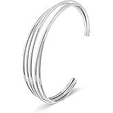 Elegance 11 designs Gold Cuff Bracelet for Women Chunky Adjustable Open Bracelet Wide Bracelets Bangle