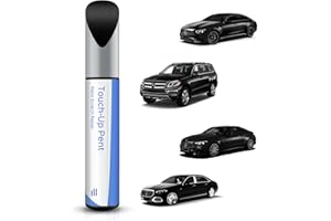 PARTS4EV 040/9040 Black/Jet Black Touch Up Paint Compatible with Mercedes-Benz Exact Match–Chips and Nicks Touch Up