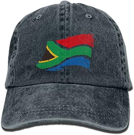NZWJW85 2018 Adult Fashion Cotton Denim Baseball Cap South African Flag Classic Dad Hat Adjustable Plain Cap