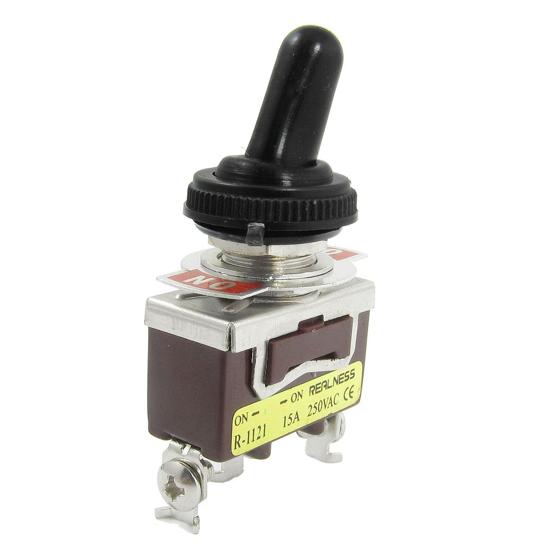 uxcell AC 250V 15A ON/ON 2P SPDT 1P2T 3 Terminals Toggle Switch with Waterproof Boot