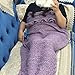 2013Newestseller Latest Soft Mermaid Blanket Tail for Kids and Adults All Seasons (Pink 1)