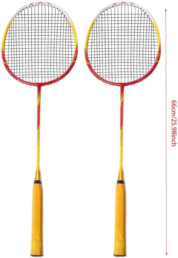 Keenso 1 Pair Training Badminton Racket Children Aluminum
