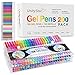 Gel Pen,UnityStar 200 Colored Gel Pens Set for Adults Coloring Books, with 100 Assorted Unique Colors & 100 Ink Refills Drawing Painting Writing