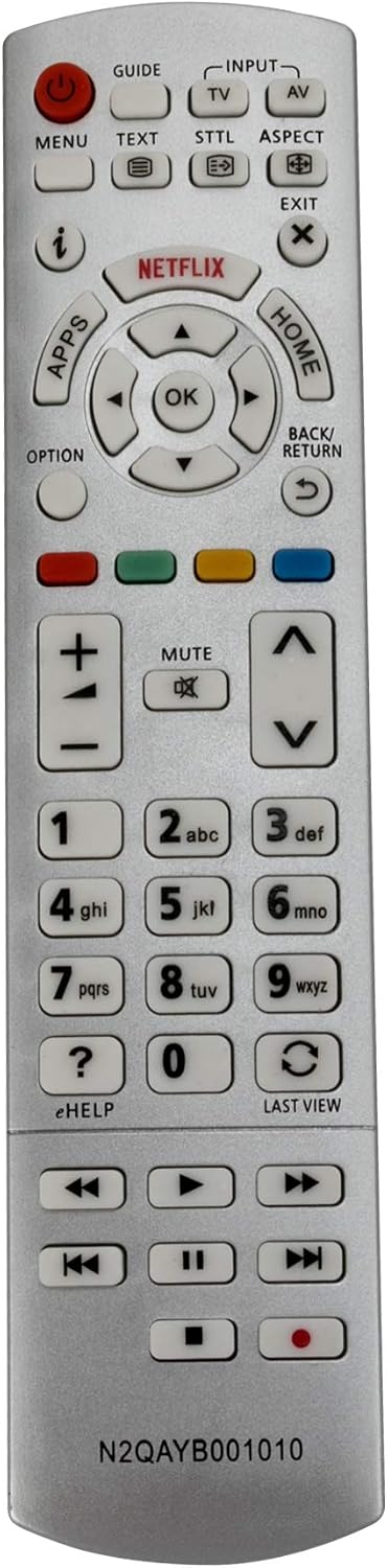 VINABTY N2QAYB001010 Remote Control for Panasonic TX-40CST636 TX-40CSW524 TX-40CS TX-55CX680B TX-65CX680 TX-50CX680B TX-50CX700 TX-55CS620 Sub N2QAYB000928 N2QAYB001011