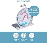 KitchenCraft Oven Thermometer Stainless Steel 5-30°C Dial Safe Zones 6.5x8 cm view 3