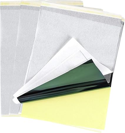 Amazon Co Jp Innker タトゥー転写紙 100枚シート 8 1 2 X 11インチ タトゥーペーパー タトゥー用品 ステンシル カーボンコピー サーマルトレーシングペーパータトゥー ボディアートツール タトゥー用 タトゥー用 ホーム キッチン