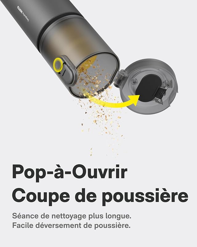 Aspirateur Voiture Puissant sans Fil, Aspirateur à Main 4 en 1