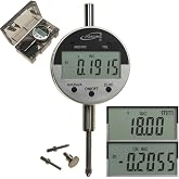 iGaging Digital Electronic Indicator 0-1"/0.0005" GAGE Gauge w/ 4 Probes - Absolute Function Inch/Metric Conversion