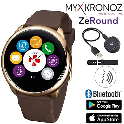 Amazon.com: ZeRound - Reloj inteligente con altavoz y ...