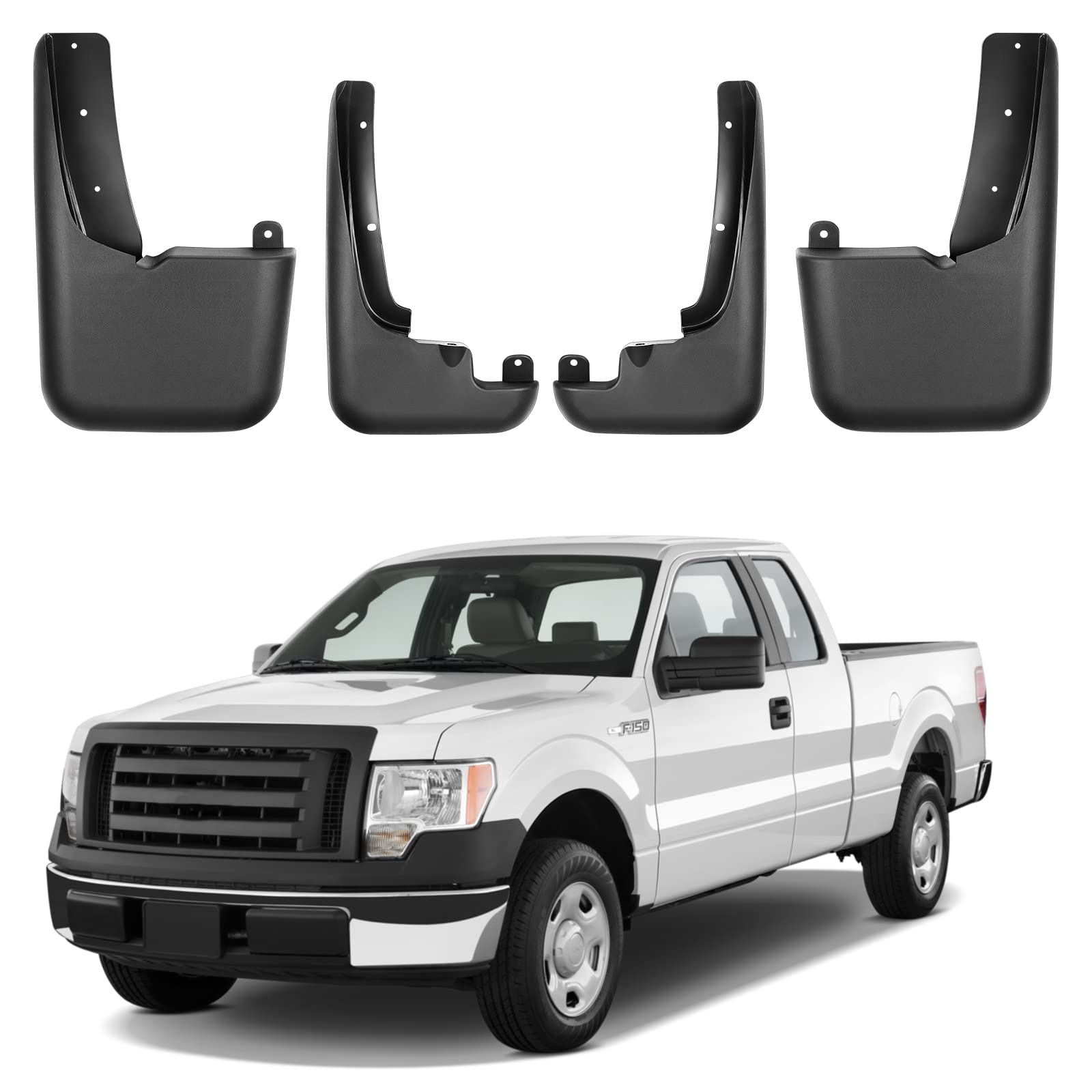 Photo 1 of BDFHYK Mud Flaps Splash Guards Mudguards Mudflaps Compatible for 1999-2010 f250/f350 with Fender Flares,4PCS Front & Rear Side