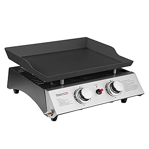 Royal Gourmet Portable 2 Burner Propane Gas Grill Griddle Pd1201