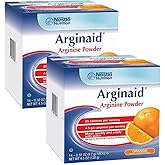 Arginaid Arginine Powder Drink Mix, Orange - Nutritional Needs for Wound Care - 0.32 OZ Packets (14 CT/Pack) (Pack of 2)