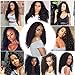 Deep Wave Lace Frontal Wigs Human Hair Wigs Wet and Wavy Lace Front Wigs Human Hair Deep Wave Frontal Wigs Glueless Wigs Human Hair Lace Front Wigs Human Hair with Baby Hair for Black Women 18inch