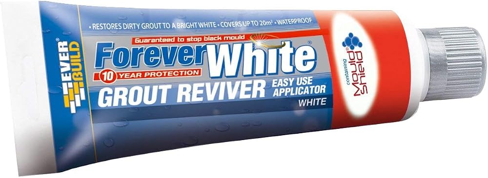 Everbuild Grout Reviver Forever White 200ml - Revitalise Grout Lines