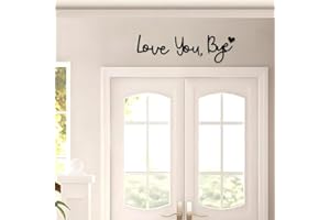 Yadiana Love You Bye Wood Sign Home Decor,21.6" Black Boho Home Wall Decor Modern Wall Art Decor Express Love and Warm for Yo