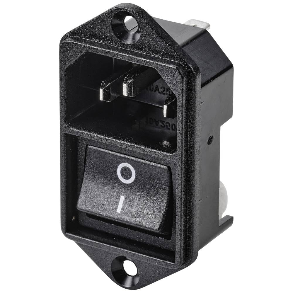 TRU Components TC-10088376 IEC Connector Plug, Installation Vertical Total Number of Pins: 3 10A