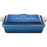 Le Creuset Stoneware Heritage Covered Rectangular Casserole, 4 qt. (12" x 9"), Marseille